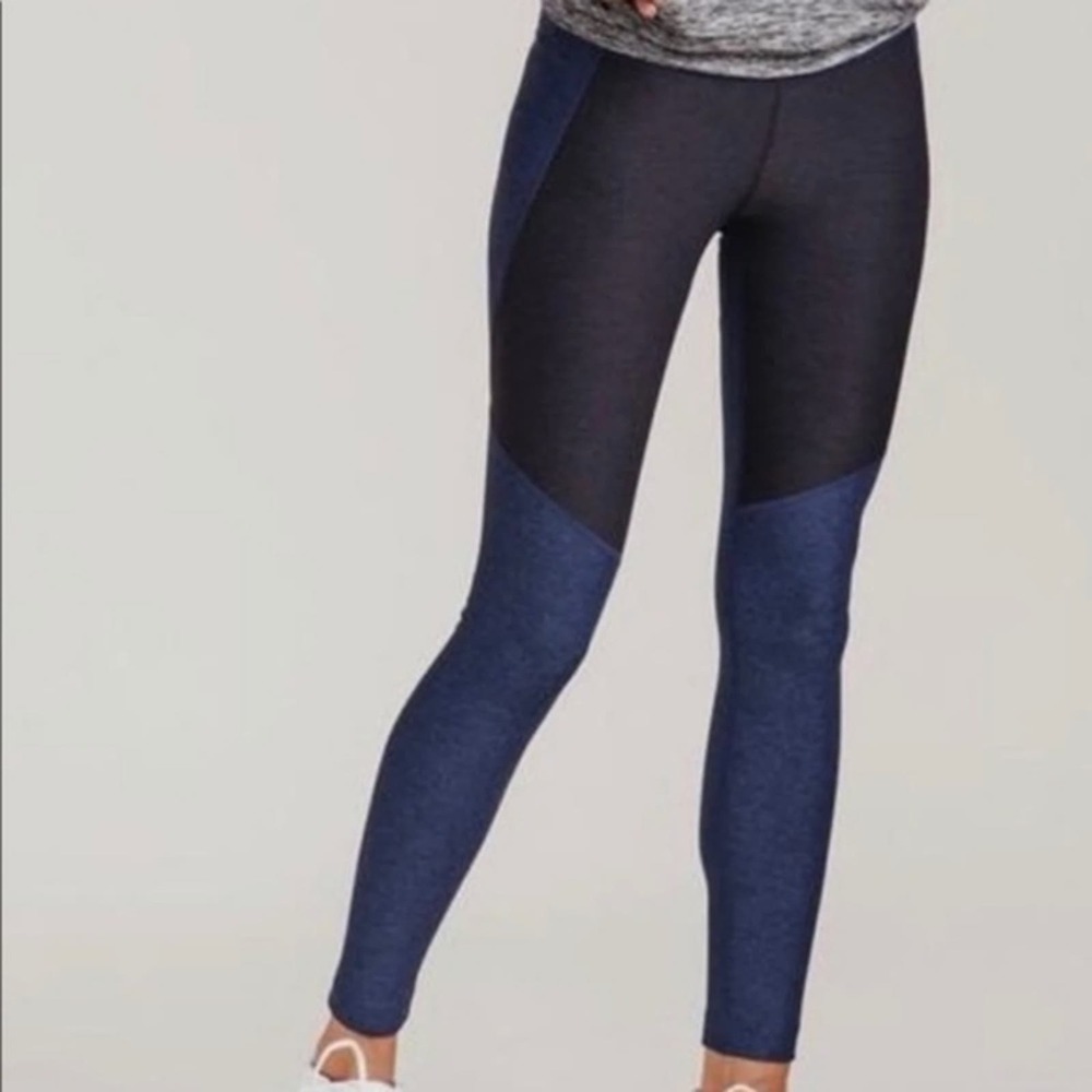 Outdoor Voices Blue Black Compressions 7/8 Legging S